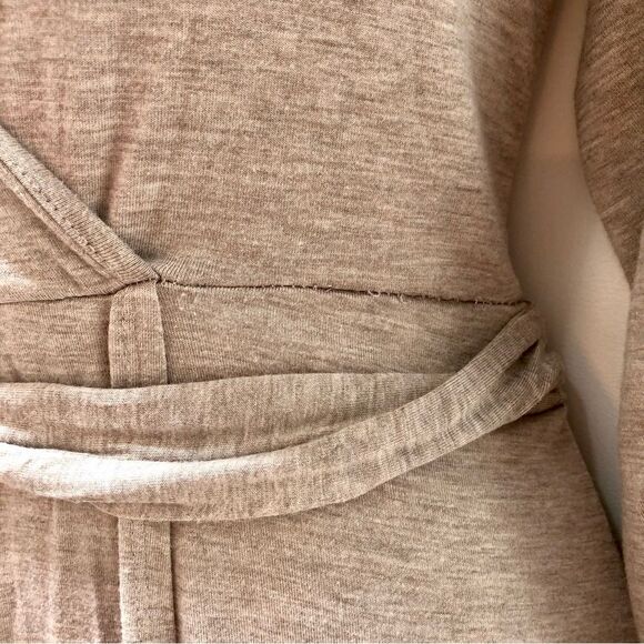 Cynthia Rowley nude tan soft knit wrap tie dress woman’s size S - Picture 4 of 6